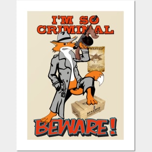 I'M SO CRIMINAL (fox ver.) Posters and Art